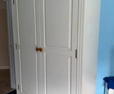 2door wardrobe with drawer- pine top