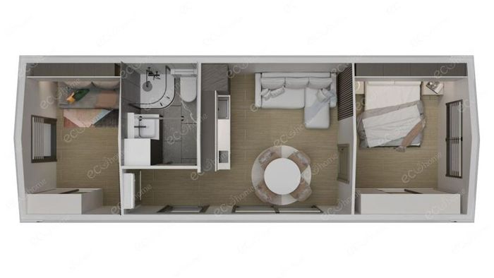 Ecohome.ie 2 Bedroom Modular Home