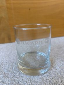 Collectible Bacardi 150 Year Anniversary Tumbler Glass