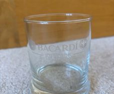 Collectible Bacardi 150 Year Anniversary Tumbler Glass