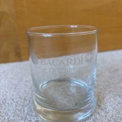 Collectible Bacardi 150 Year Anniversary Tumbler Glass