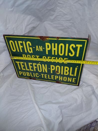 Vintage Style  Post-Office /Telephone Metal Sign