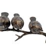 3 Sparrows On A Branch ( 21cm)- Bronze Image 4