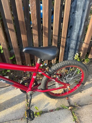 red Bullseye kids bike  18-inch wheels