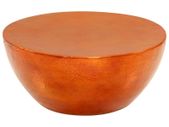 Coffee Table Hammered Aluminium 70x30 cm Copper