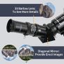 Telescope for Astronomy, 200X Pro 400/70 FMC Glass Optical Refractor Telescopes, With Adjustable Tripod Phone Adapter Barlow Lens Moon Filters Carrying Bag for Kids Adult Beginners Image 5
