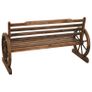 Garden Bench 142 cm Solid Firwood Image 5