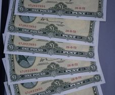 Ireland 1972 Lady Lavery 1 Pound Banknotes Uncirculated x6 Crisp Consecutive Numbers
