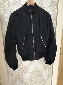Topshop Navy Bomber Jacket Size 8