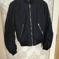 Topshop Navy Bomber Jacket Size 8