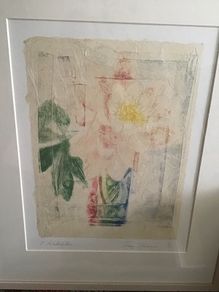 Jenny Devereaux Ltd Ed Print titled Two Waterlilies
