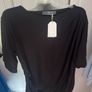 BNWT Black long line slimming cut blouse size 2 XL UK22/24 EU50/52 Postage included Image 3