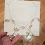 Crystal and Pearl Statement Necklace Image 4