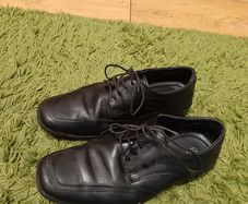 Black Debenhams first communion shoes size 3UK