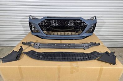 Front Bumper for Audi A6 S6 C8 19- 24 RS6 honeycomb style