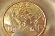 Vintage Brass Wall Plaque ( Cockington Forge )