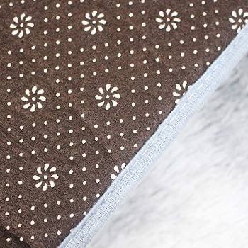 Round Rugs for Bedrooms Fluffy Living Room Circle Area Rug Soft Shaggy Carpet for Kids Room Floor Mat (Grey, 80cm)