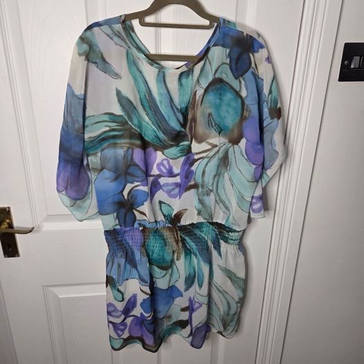 women's chiffon blouse,tunic. size 12