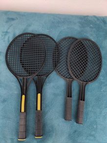 Plastic tennis rackets