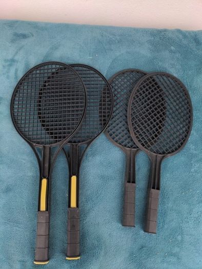 Plastic tennis rackets