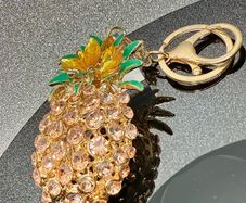 Keychain with crystal
