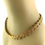 Mid century gold tone costume necklace Image 3