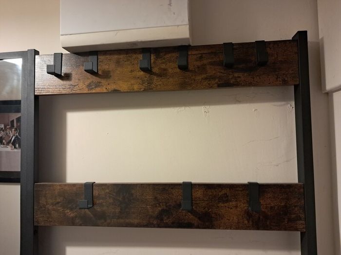 Walnut Coat & Shoe stand with mirror - Need gone by Sunday 17th