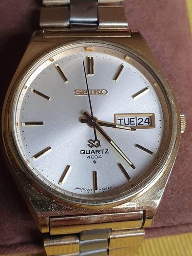 Vintage Seiko SQ 4004 dual tone