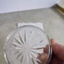 Vintage Bohemia Hand Cut Lead Crystal 24% Au Plomb Czechoslovakia  small bowl Image 5