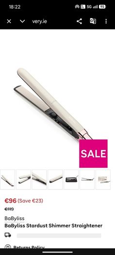 BaByliss Hair Straightener