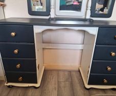 chest of drawers and vanity