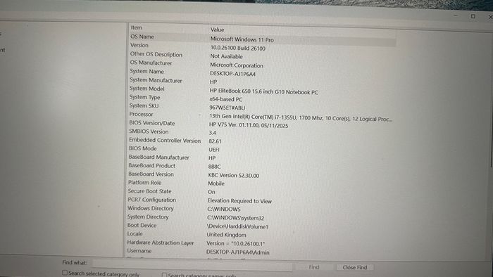 Laptop HP Elite Book 650 G10