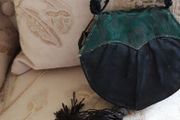 Antique Mother of Pearl Opera Glasses and Bag