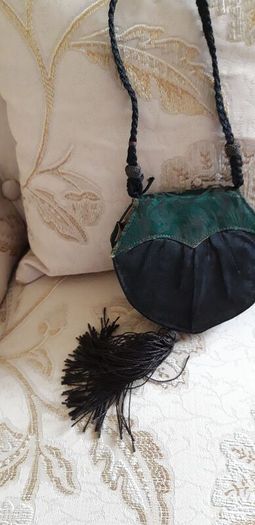 Antique Mother of Pearl Opera Glasses and Bag