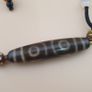Vintage 3 Eyes Himalayan Tibetan Agate Dzi Bead Amulet Pendant Necklace Image 8