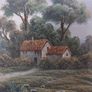 P. Wilson oil on canvas painting Image 5