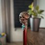 Unique Handmade Walking Stick, Skull with Celtic Knot Handle, Never Used Image 8