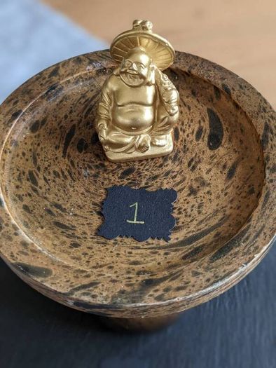 vintage  tiny good luck Buddha