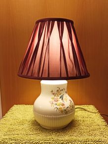 Vintage ceramic table lamp by Wicklow Vale, Ireland  height 42.5cm