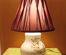 Vintage ceramic table lamp by Wicklow Vale, Ireland  height 42.5cm