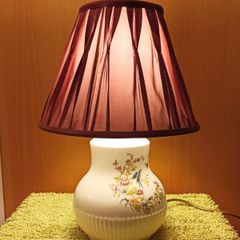 Vintage ceramic table lamp by Wicklow Vale, Ireland  height 42.5cm