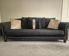 Bespoke black 4 seater couch