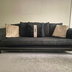 Bespoke black 4 seater couch