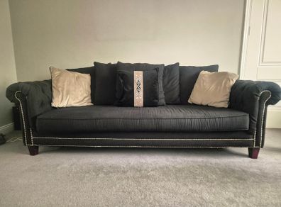Bespoke black 4 seater couch