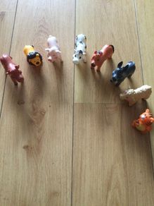 Soft plastic wild and farm animals for toddlers