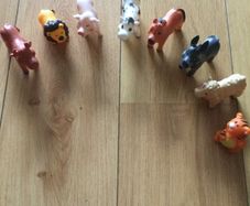 Soft plastic wild and farm animals for toddlers