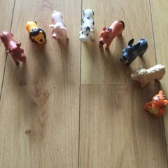 Soft plastic wild and farm animals for toddlers