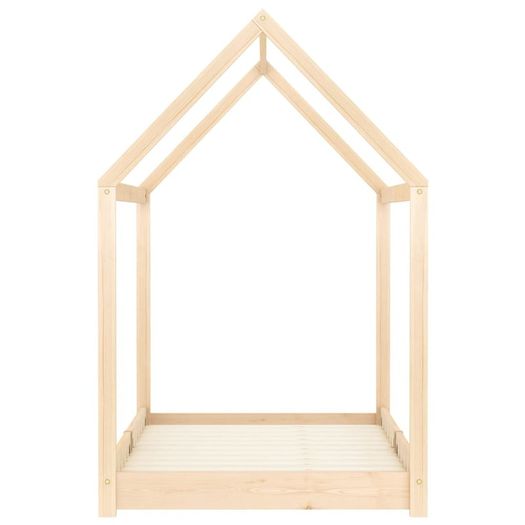 Kids Bed Frame Solid Pine Wood 70x140 cm