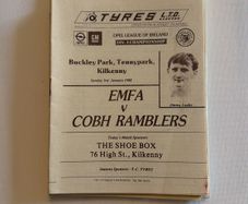 Opel League of Ireland. EMFA - Kilkenny. Match Programmes Bundle. 1980s. 19 in Total.
