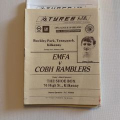 Opel League of Ireland. EMFA - Kilkenny. Match Programmes Bundle. 1980s. 19 in Total.